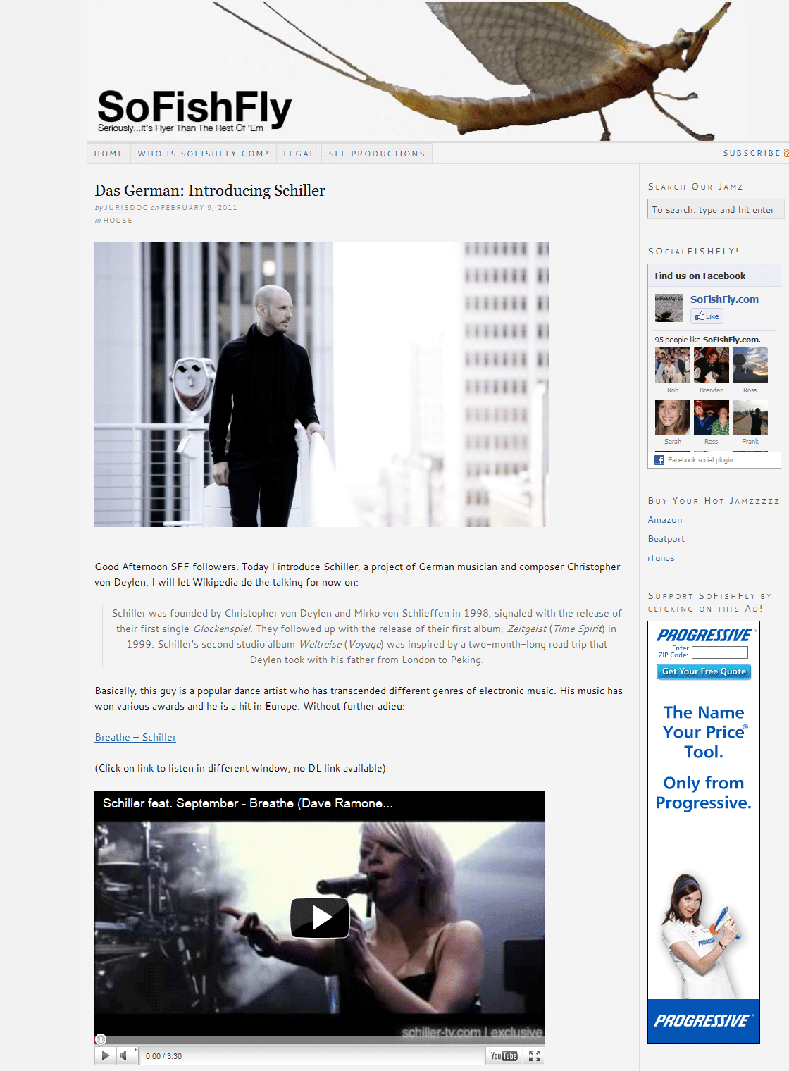 Schiller Mention in SoFishFly