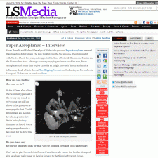 LSMedia Interview Paper Aeroplanes