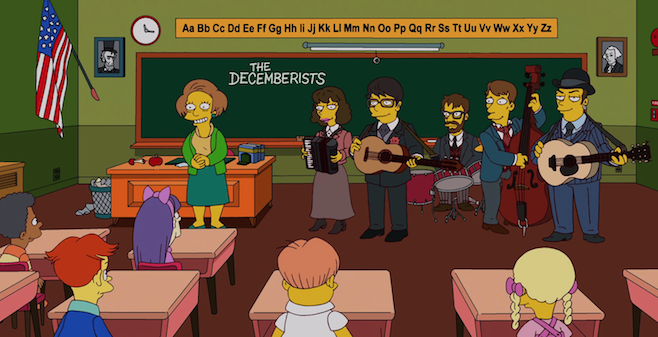 Check Out The Decemberists On The Simpsons Check Out The Decemberists On The Simpsons