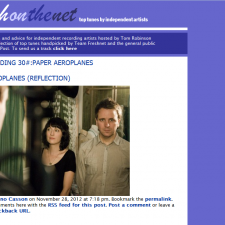 Fresh On The Net Interview Paper Aeroplanes