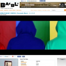 chromatic BLaCK’s “1,2,3,8″ Video Featured On Baeble Music