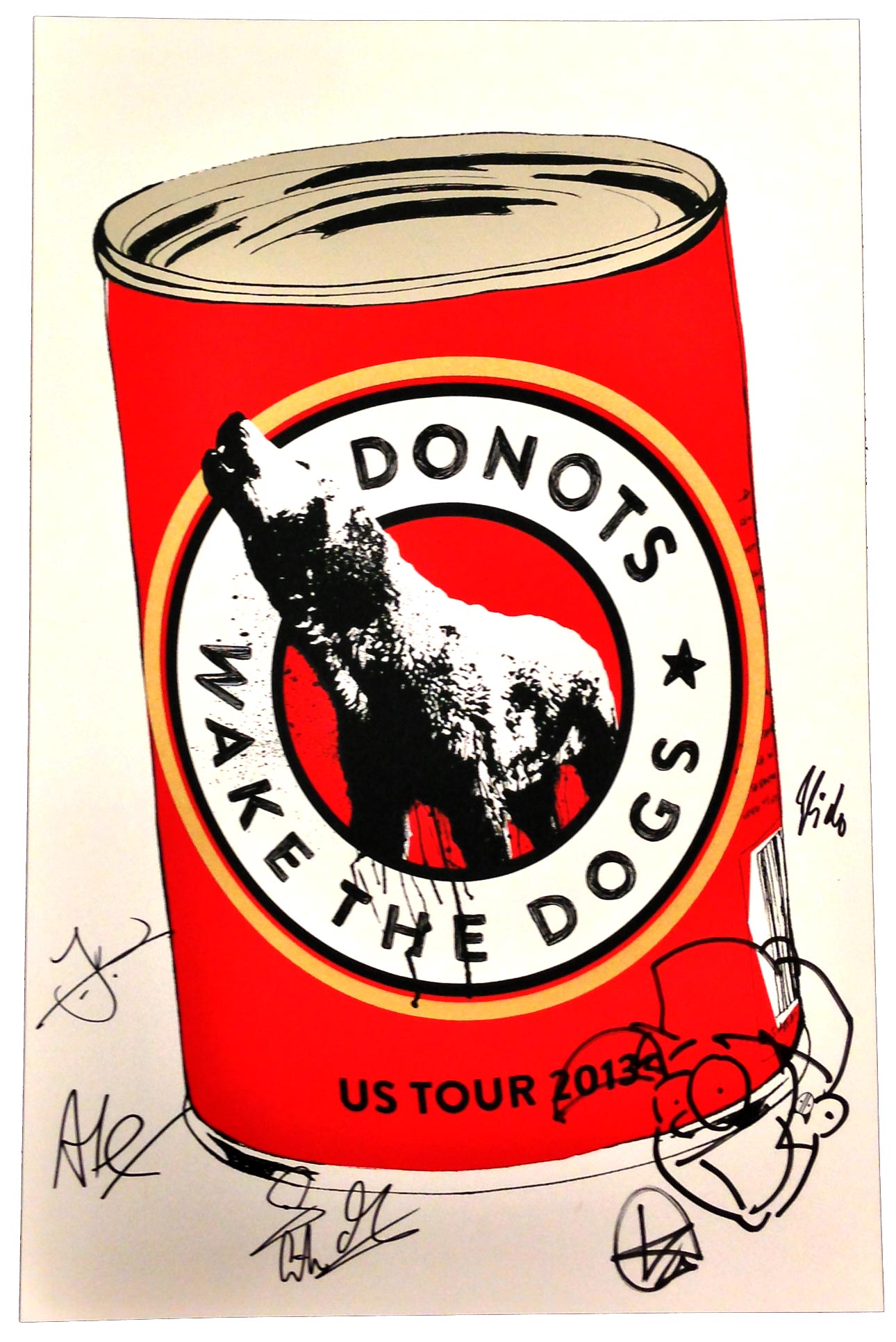 Autographed Donots Limited Edition Screen Printed US Tour Posters