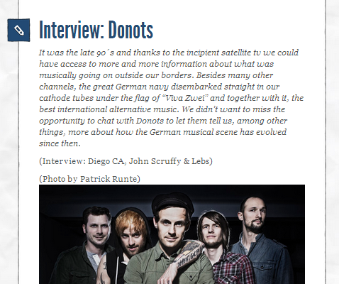 Big Bombo Punk Interviews Ingo From The Donots