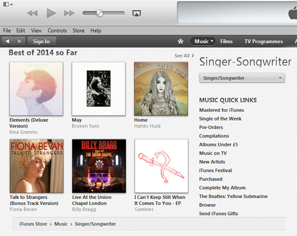 Hafdis Huld - iTunes UK "Best of 2014 So Far"