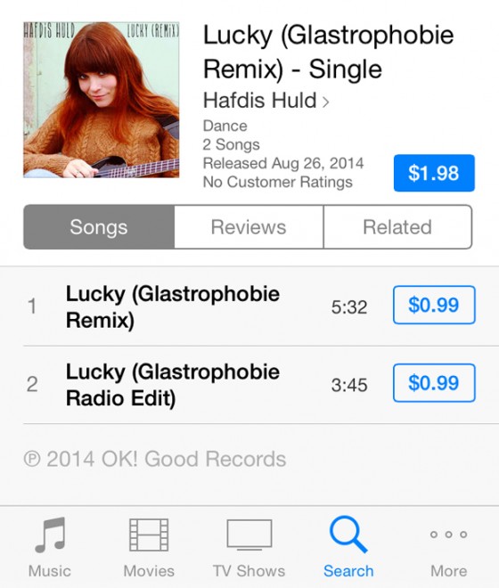 Hafdis Huld - Lucky (Glastrophobie Remix) on iTunes