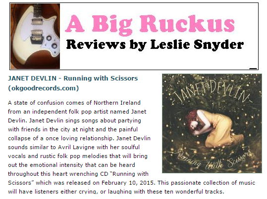 Jersey Beat's Review of Running With Scissors by Janet Devlin
