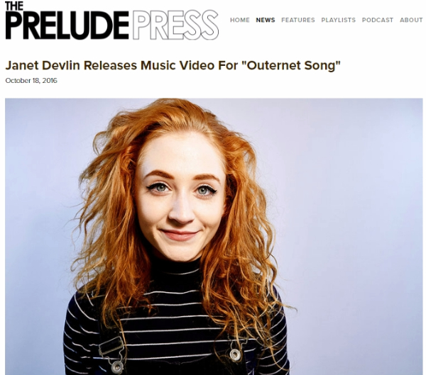 The Prelude Press Features Janet Devlin's 'Outernet Song'