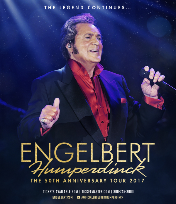 Engelbert Humperdinck Adds New Dates for 50th Anniversary Tour